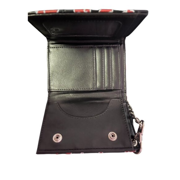 Hot Topic Naruto Shippuden Akatsuki Trifold Wallet & Chain Anime Merch Gift Idea - Picture 4 of 4